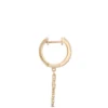 Diamond Cross Hoops, ½ Carat Total Weight, 14K Yellow Gold