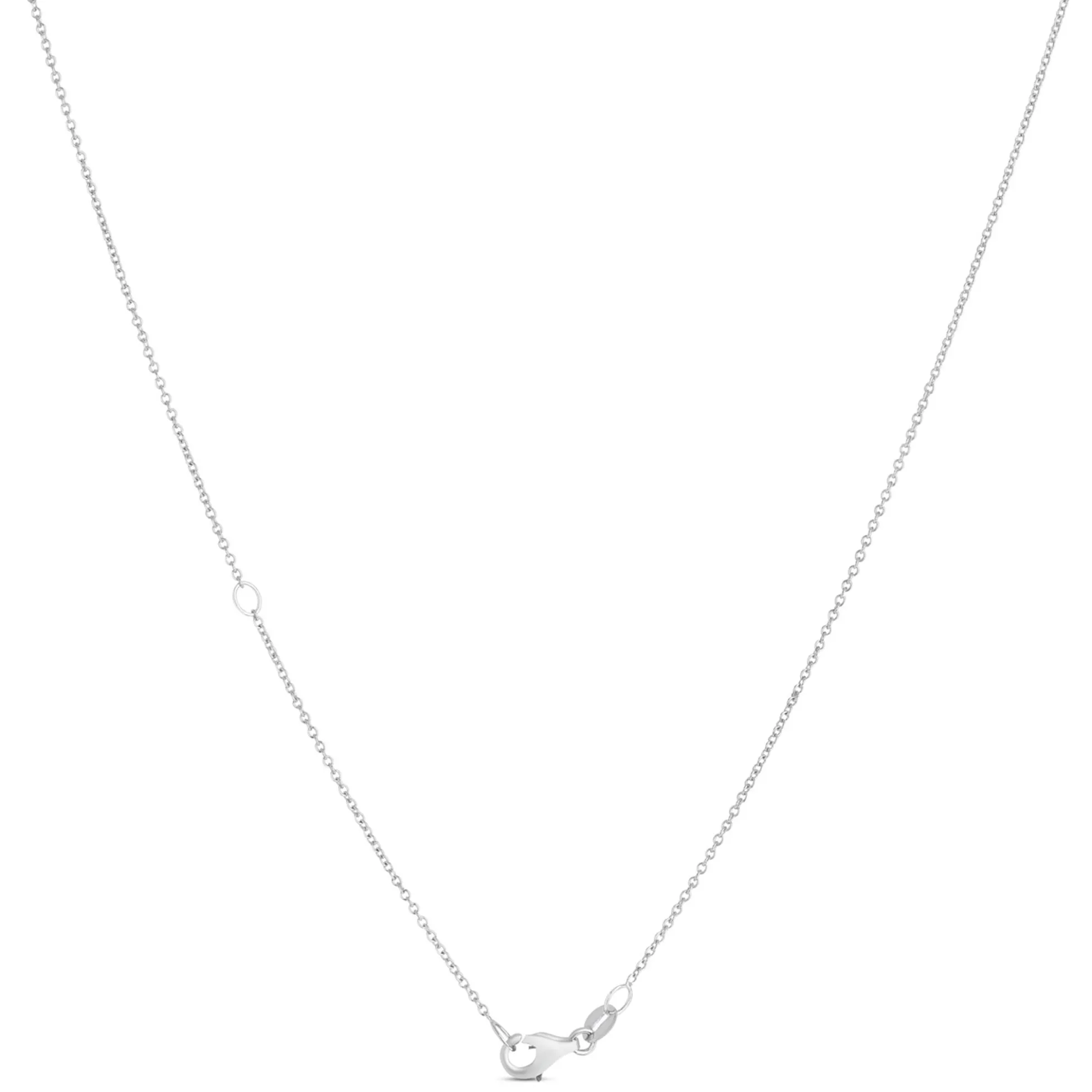 Diamond Cross Pendant, 14k White Gold