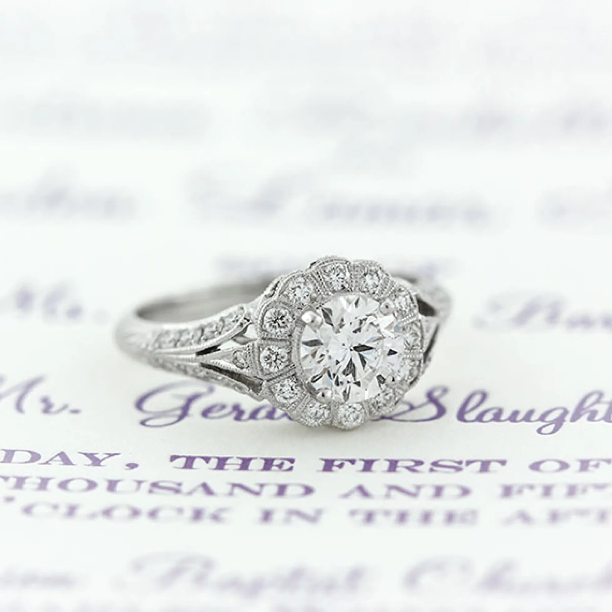 Diamond Engagement Ring 14K