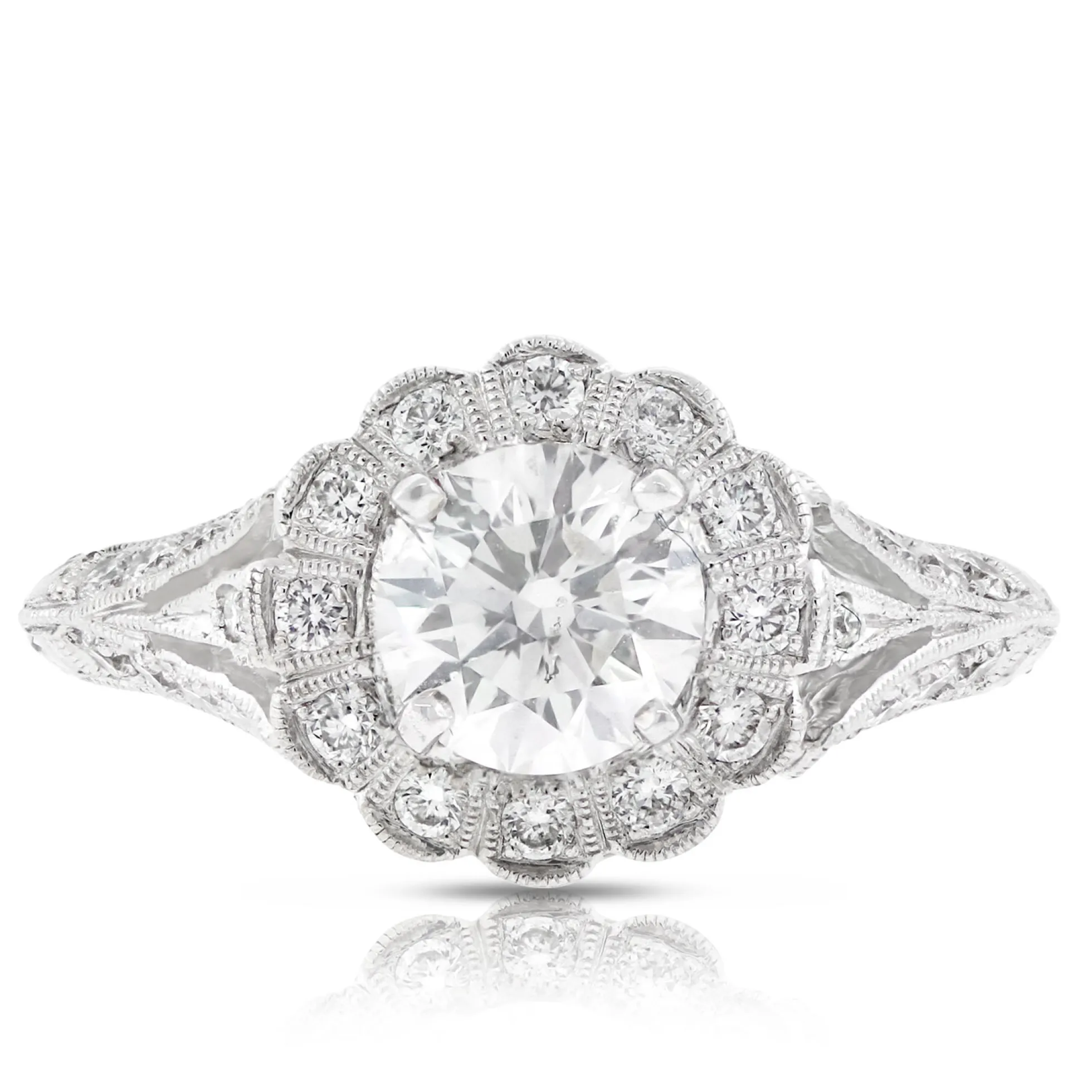 Diamond Engagement Ring 14K