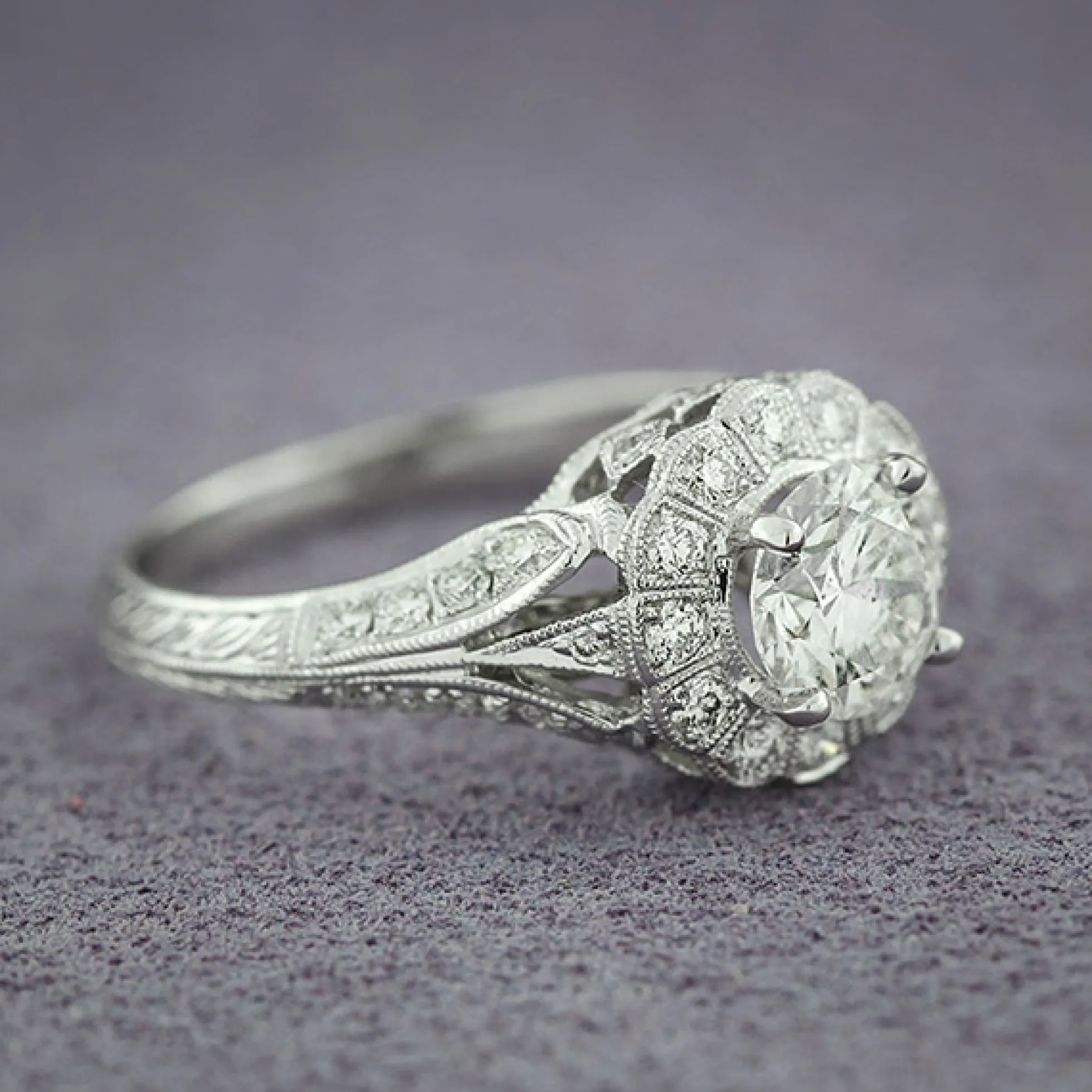 Diamond Engagement Ring 14K