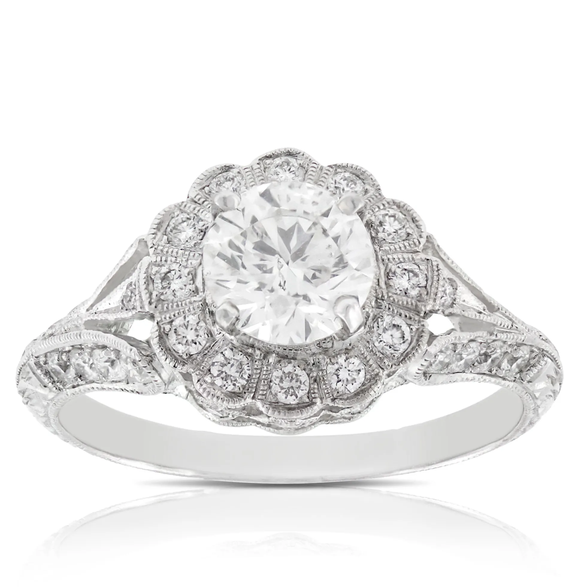 Diamond Engagement Ring 14K