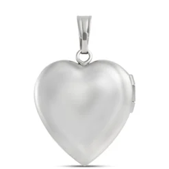 Diamond Heart Locket in Sterling Silver