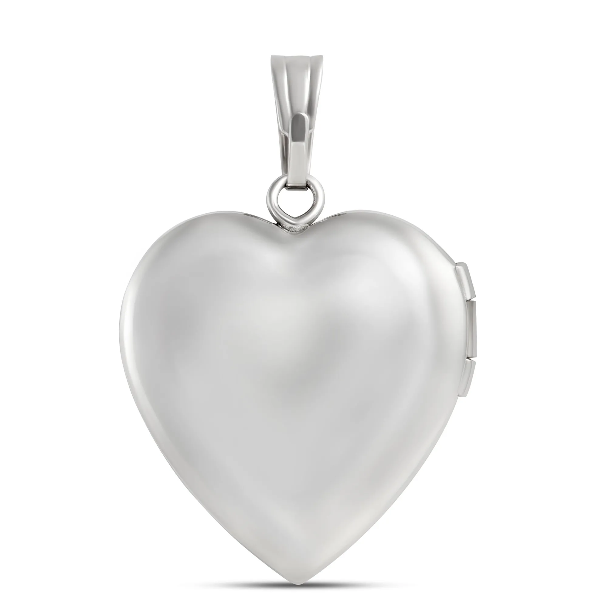 Diamond Heart Locket in Sterling Silver