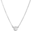 Diamond Solitaire Necklace 14K
