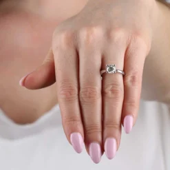 Diamond Solitaire Ring 14K, 1 & 1/2 ct.