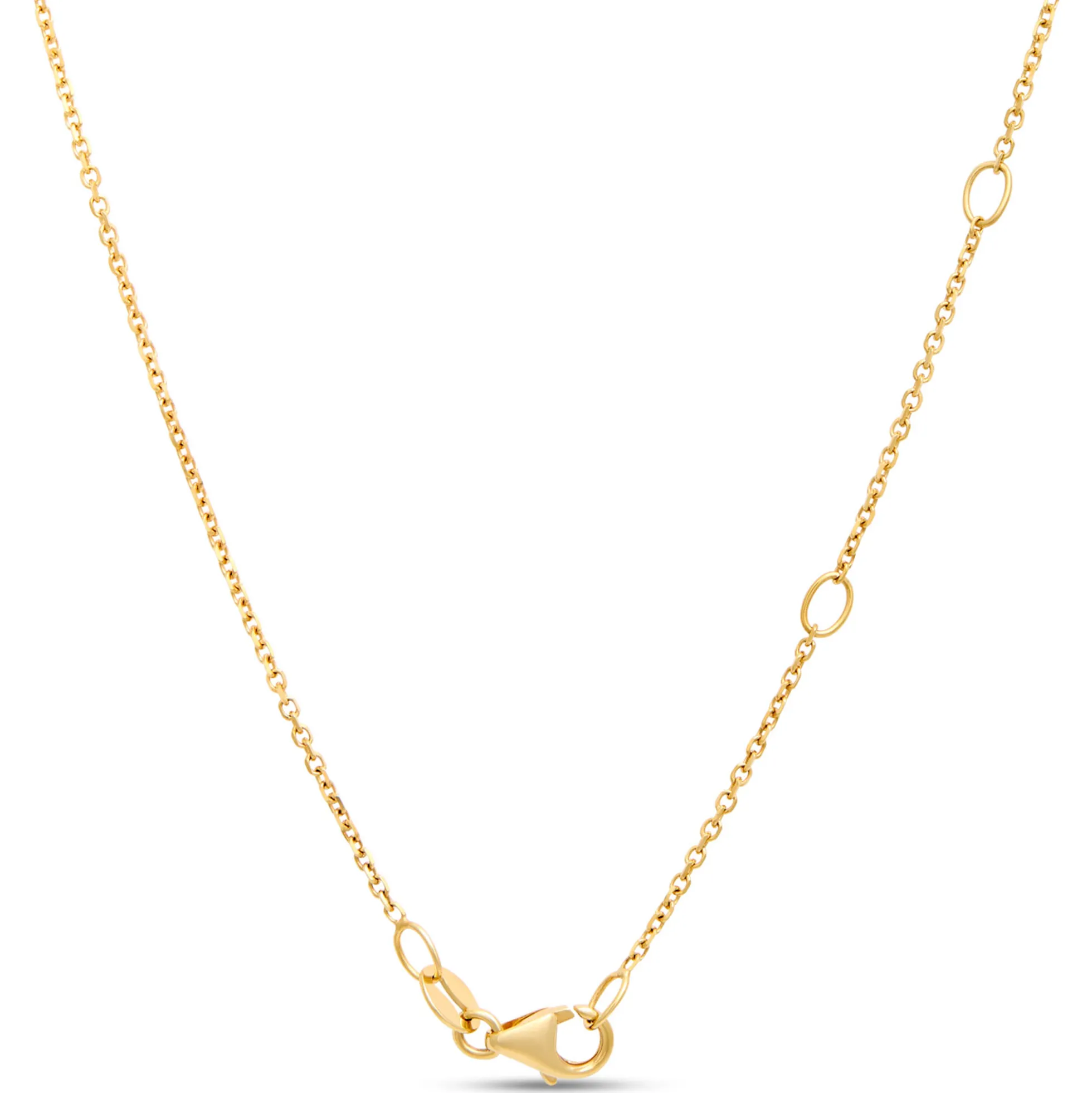 Emerald Cut Aquamarine Necklace, 14K Yellow Gold