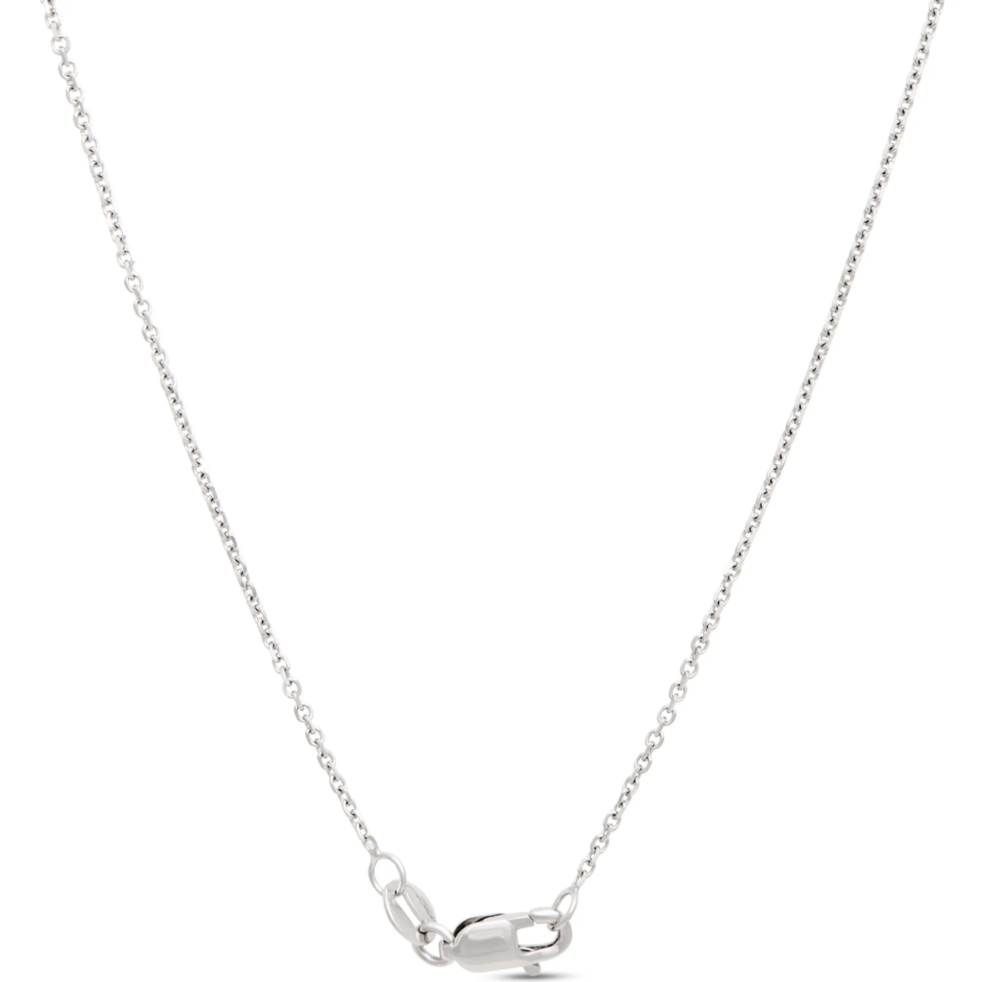 Emerald Cut Tanzanite Pendant with Diamond Halo, 14K White Gold