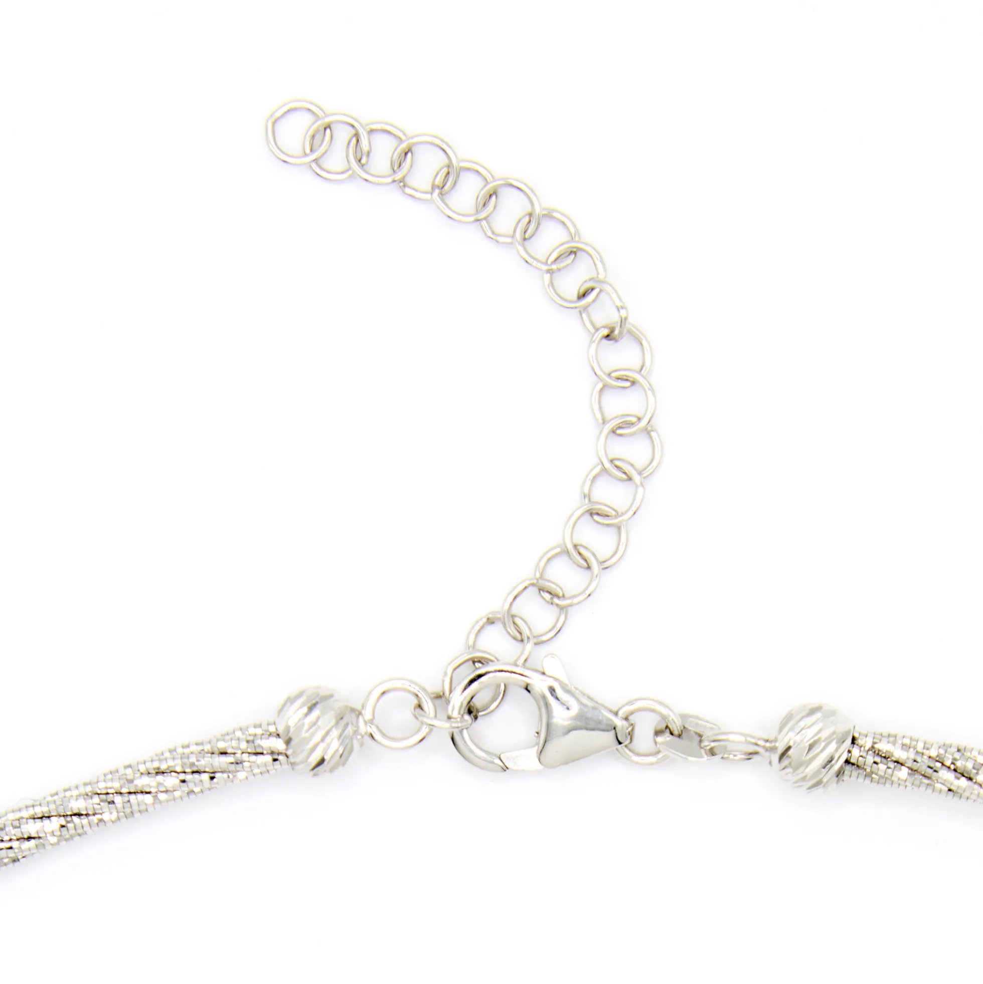 Flexible 18-Inch Neck Chain, 14K White Gold