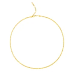 Flexible Omega 18-Inch Chain, 14K Yellow Gold