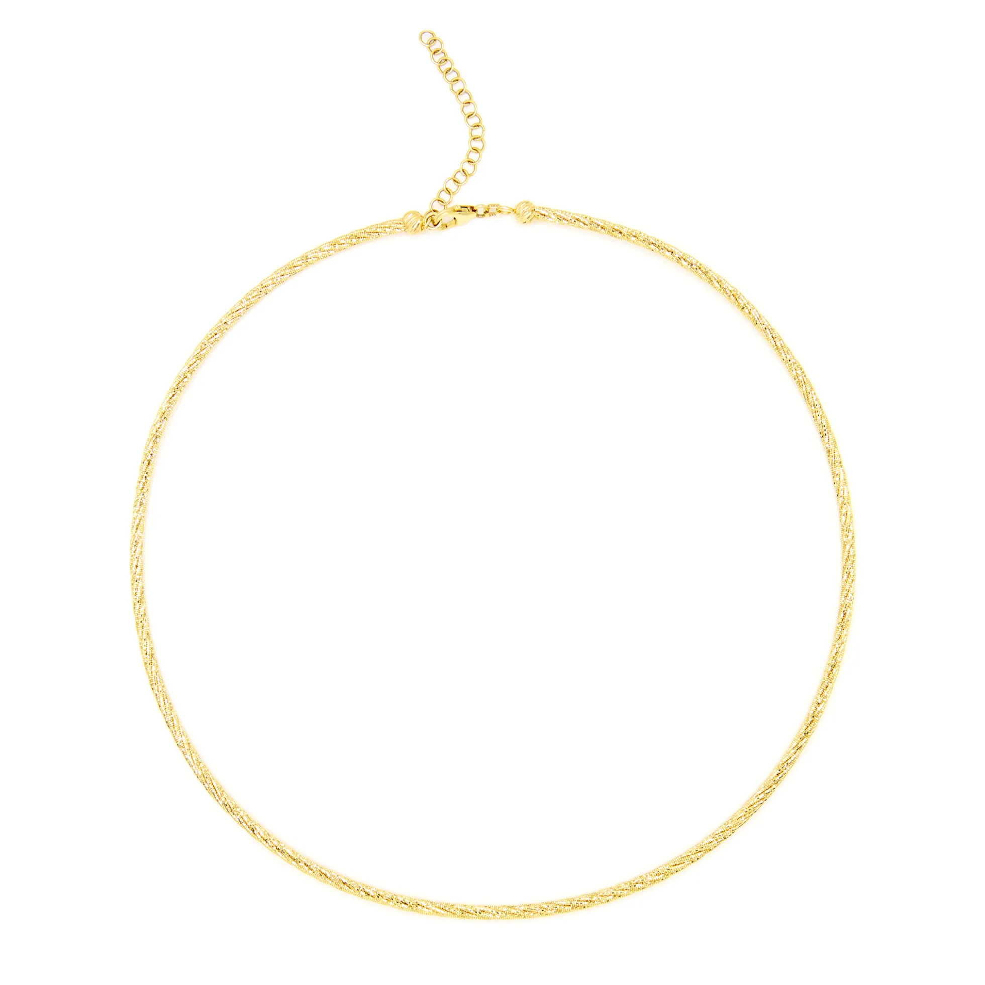 Flexible Omega 18-Inch Chain, 14K Yellow Gold