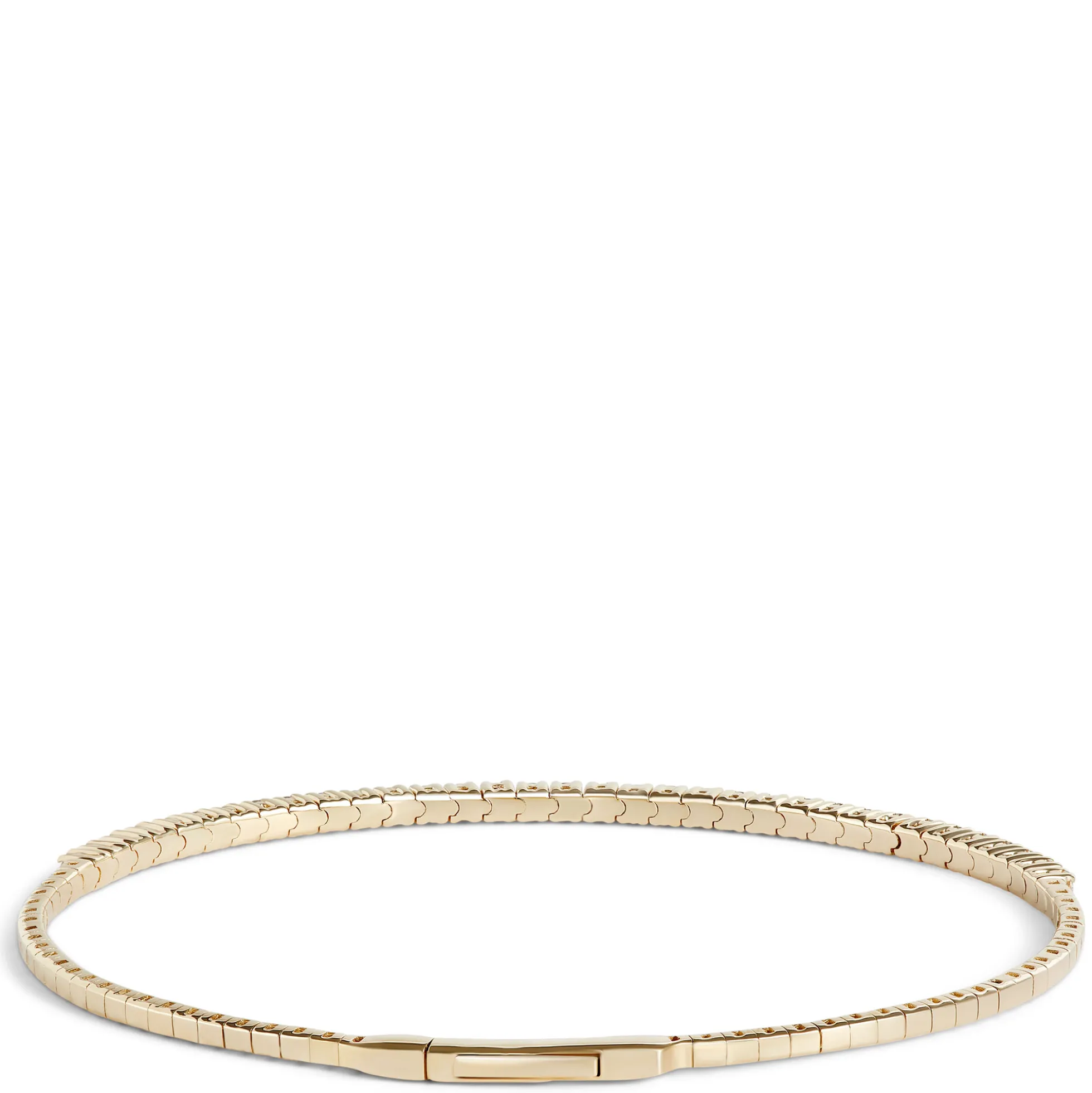 Flexy Diamond Bangle Bracelet, 14K Yellow Gold