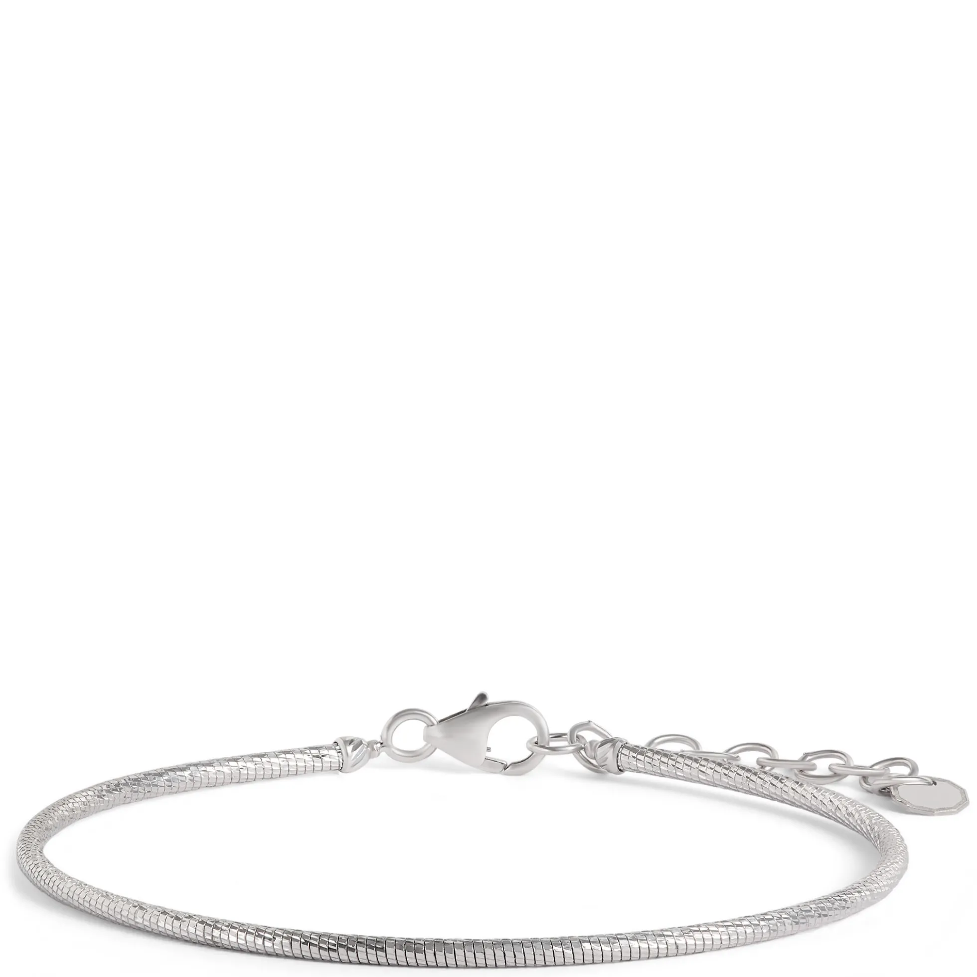 Flexy Wire 7-Inch Bracelet, 14k White Gold