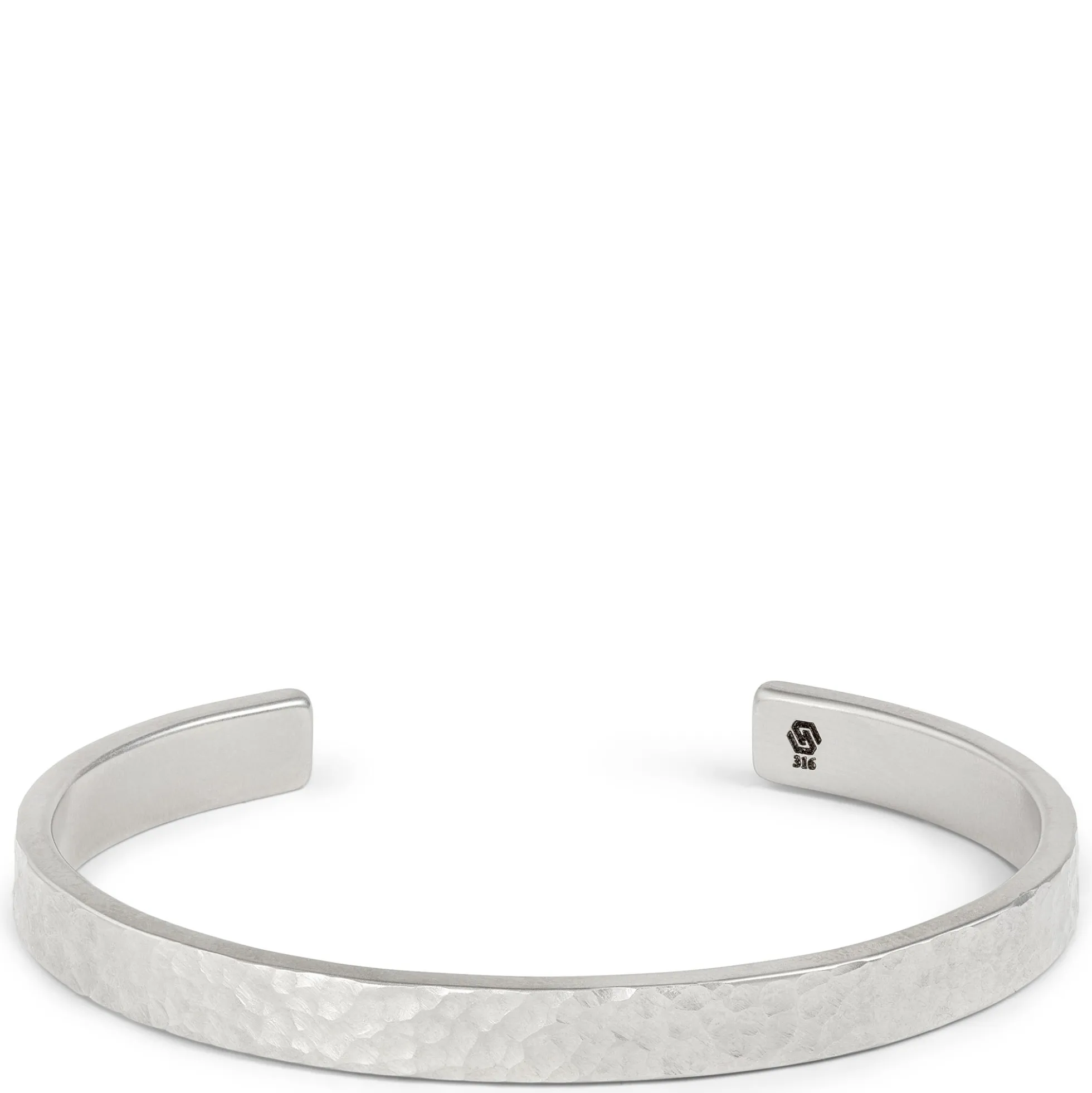Foiled Stainless-Steel Men’s Cuff, 6mm