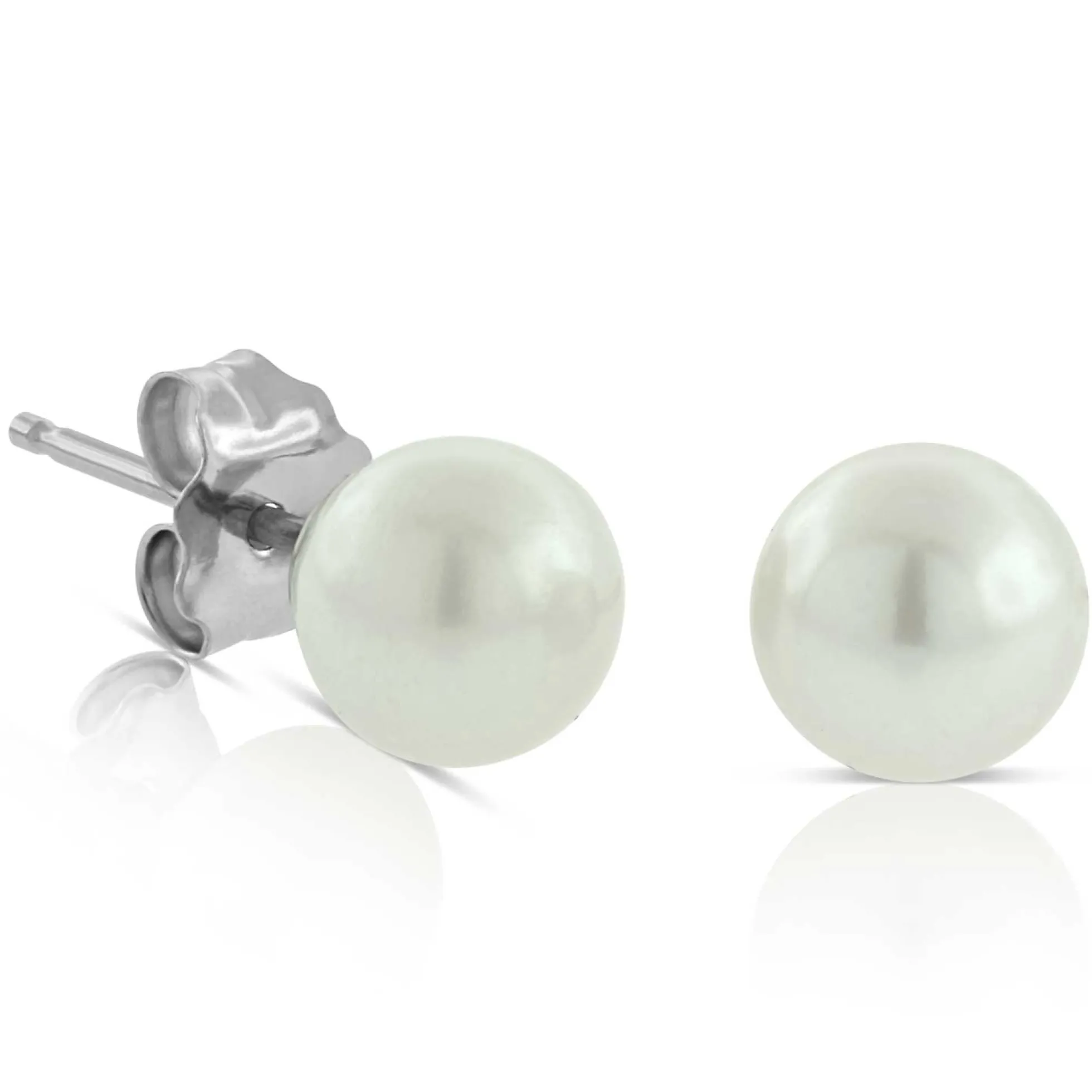 Freshwater Cultured Pearl Earrings 14K