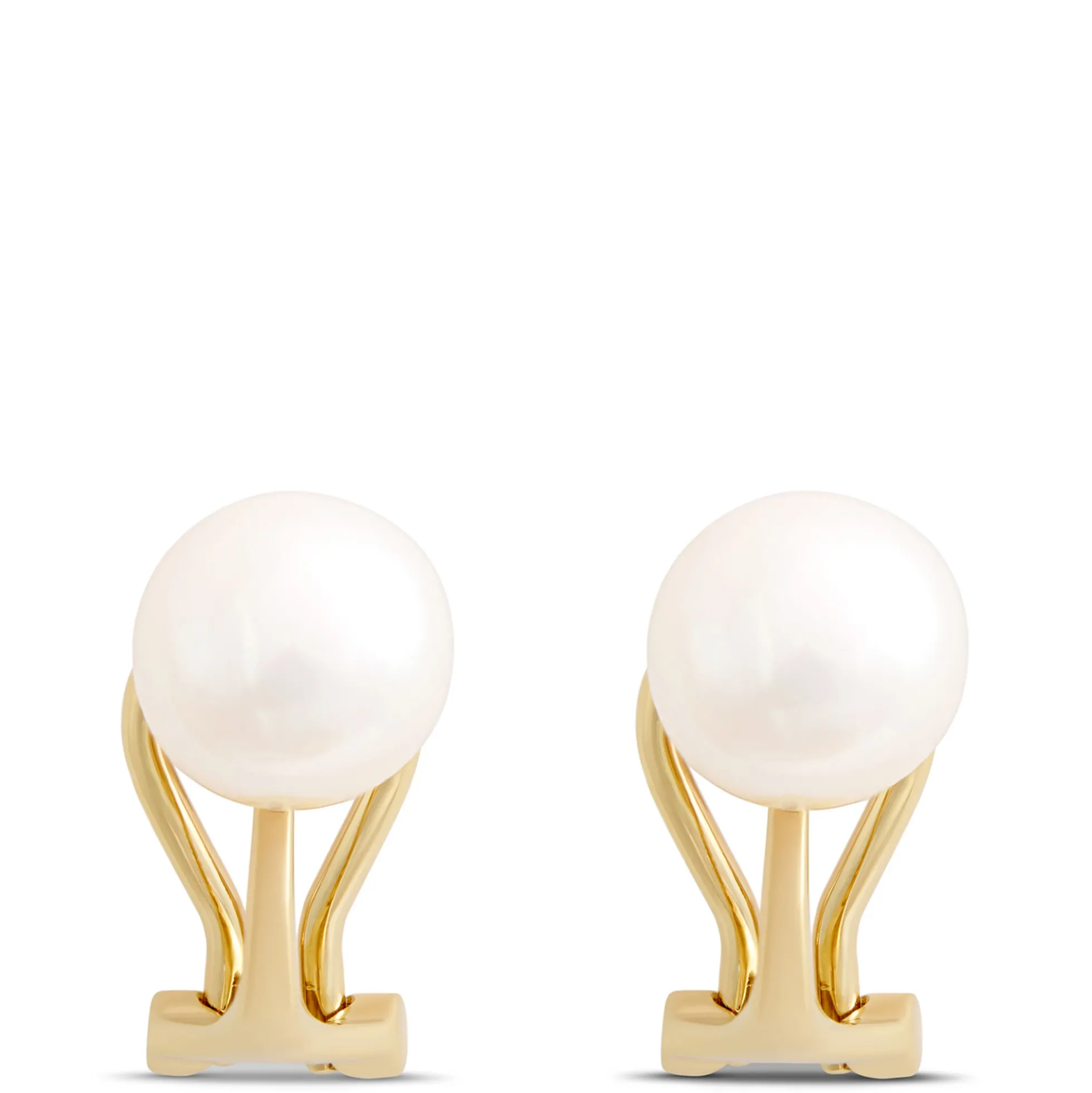 Freshwater Pearl Studs, 14K Yellow Gold