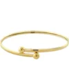 Gold Bypass Bangle 14K