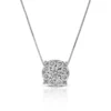 Halo Diamond Pendant 14K, 3/4 ctw.