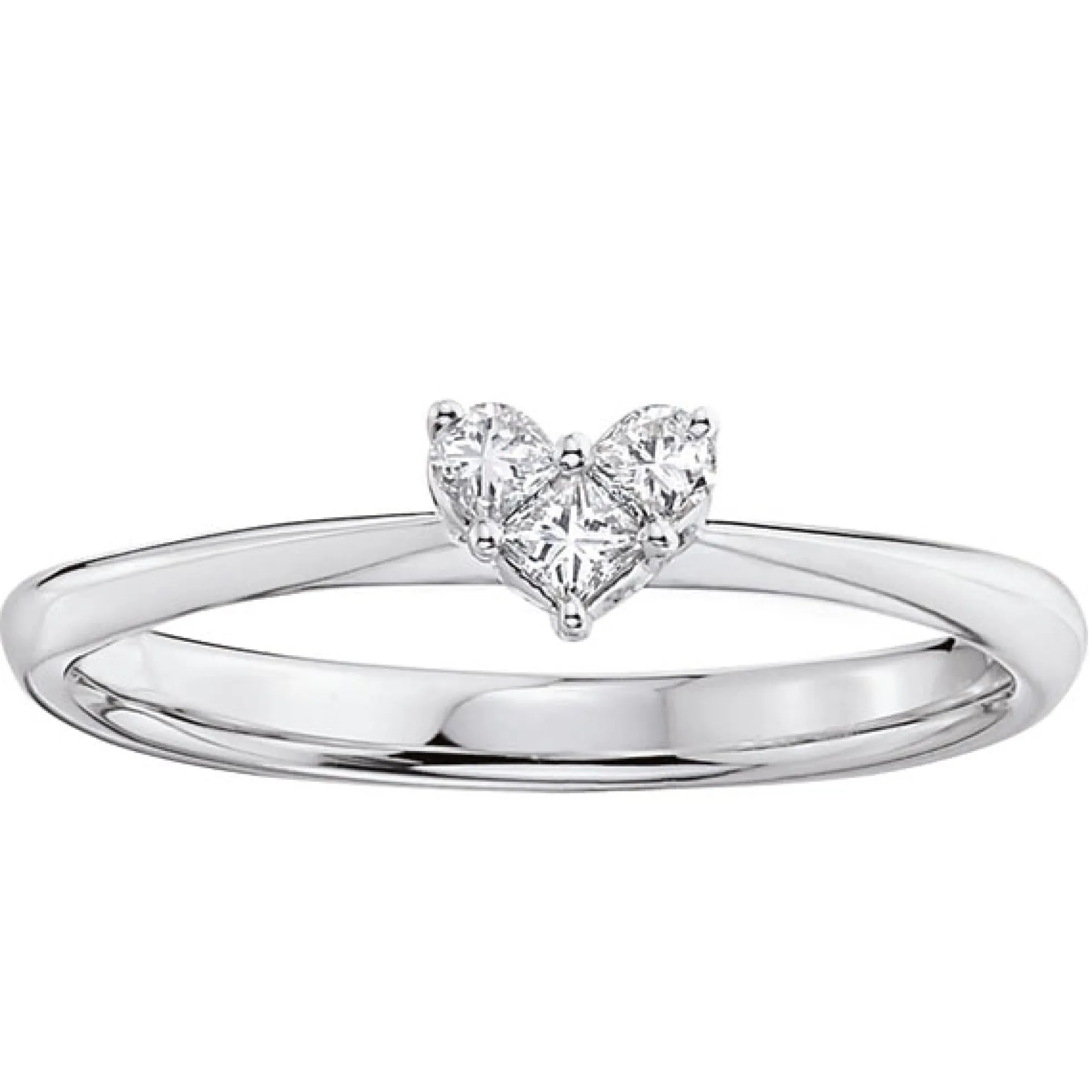 Heart Diamond Ring 14K