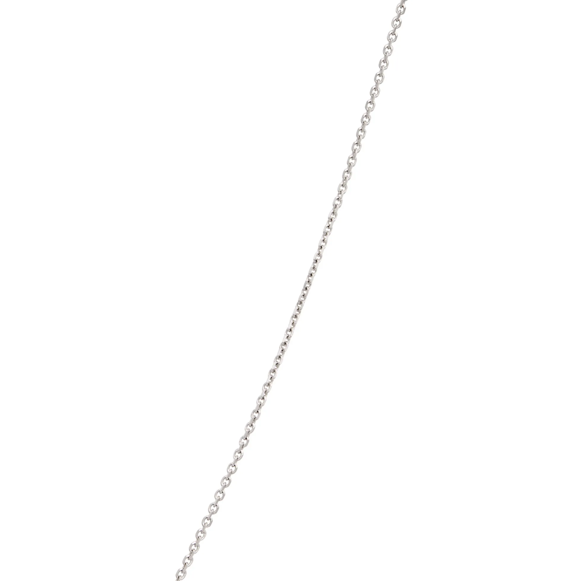 Heart Shaped Diamond Pendant Necklace, ½ Carat Total Weight, 14K White Gold