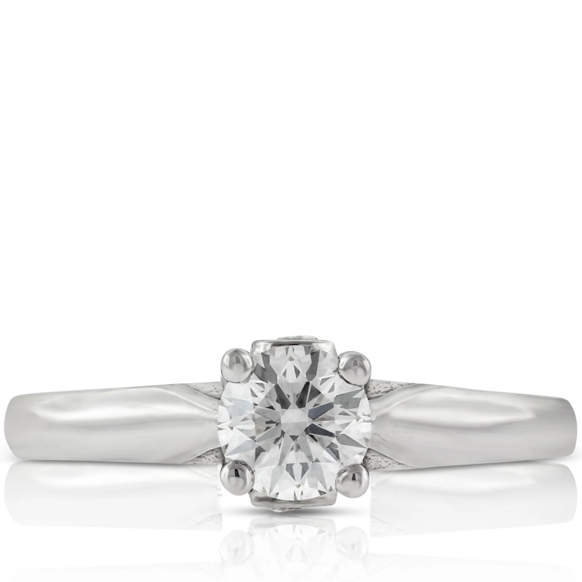 Ideal Cut Ikuma Canadian Diamond Solitaire Ring 14K, 1/2 ct.