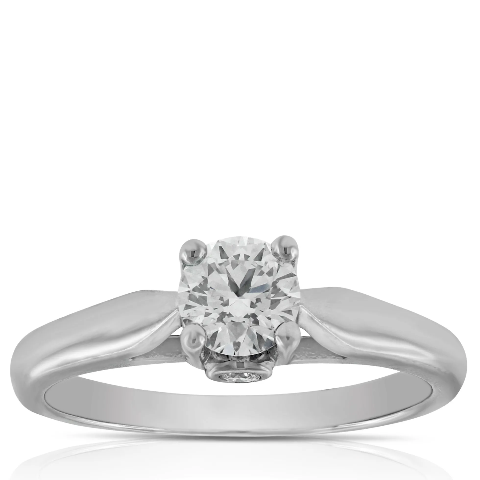 Ideal Cut Ikuma Canadian Diamond Solitaire Ring 14K, 1/2 ct.
