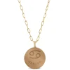 Ikuma Canadian Diamond Cancer Zodiac Necklace, 14K Yellow Gold
