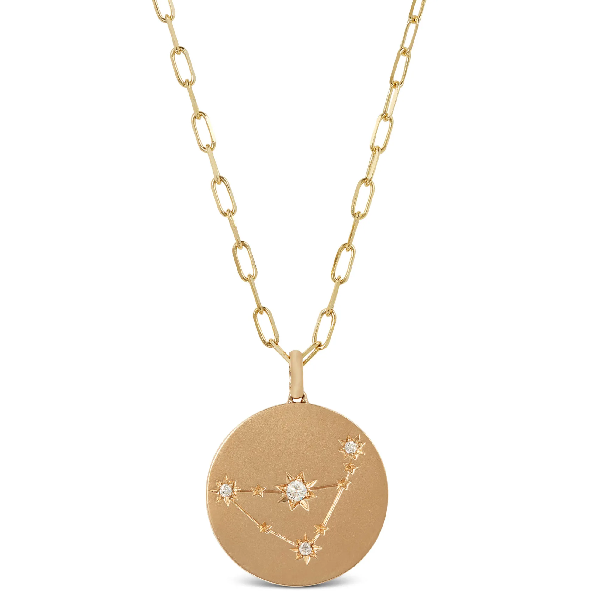 Ikuma Canadian Diamond Capricorn Zodiac Necklace, 14K Yellow Gold