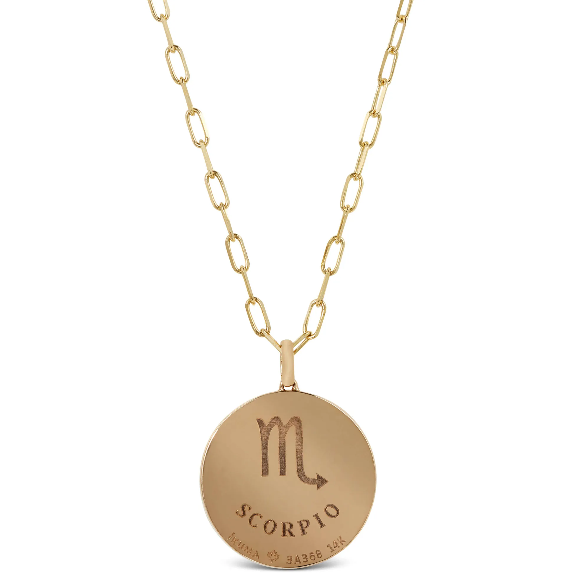 Ikuma Canadian Diamond Scorpio Zodiac Necklace, 14K Yellow Gold