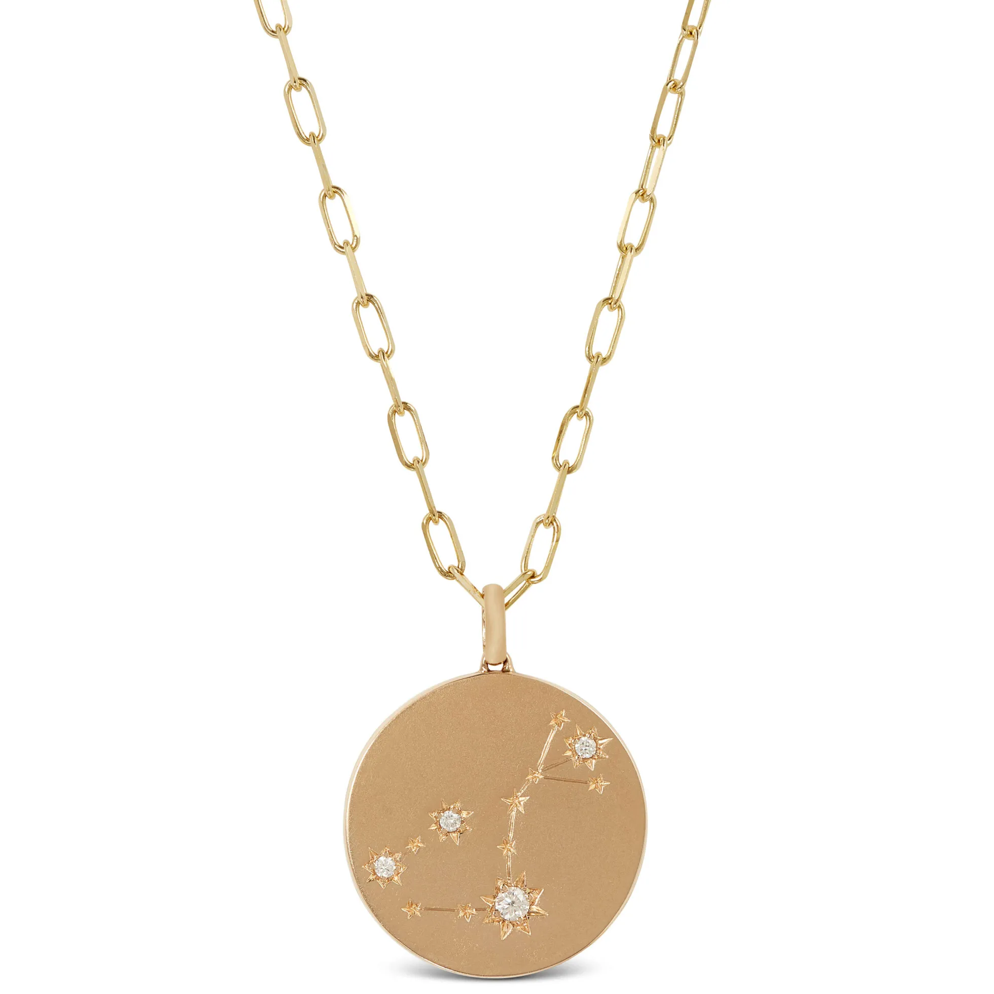 Ikuma Canadian Diamond Scorpio Zodiac Necklace, 14K Yellow Gold