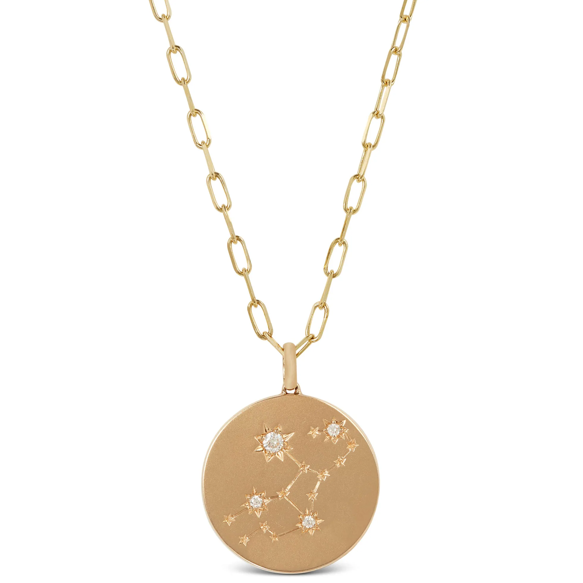 Ikuma Canadian Diamond Virgo Zodiac Necklace, 14K Yellow Gold