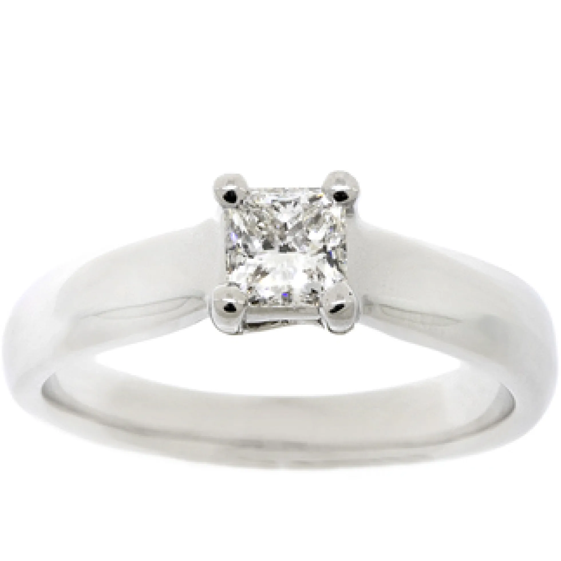 Ikuma Canadian Princess Cut Diamond Solitaire Ring 14K, 1/2 ct.