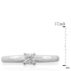 Ikuma Canadian Princess Cut Diamond Solitaire Ring 14K, 1/4 ct.