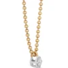 Ikuma Classic Round Diamond Pendant, ½ Carat Total Weight, 14K Yellow Gold