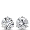Ikuma Classic Round Diamond Studs, 2 Carat Total Weight,14K White Gold