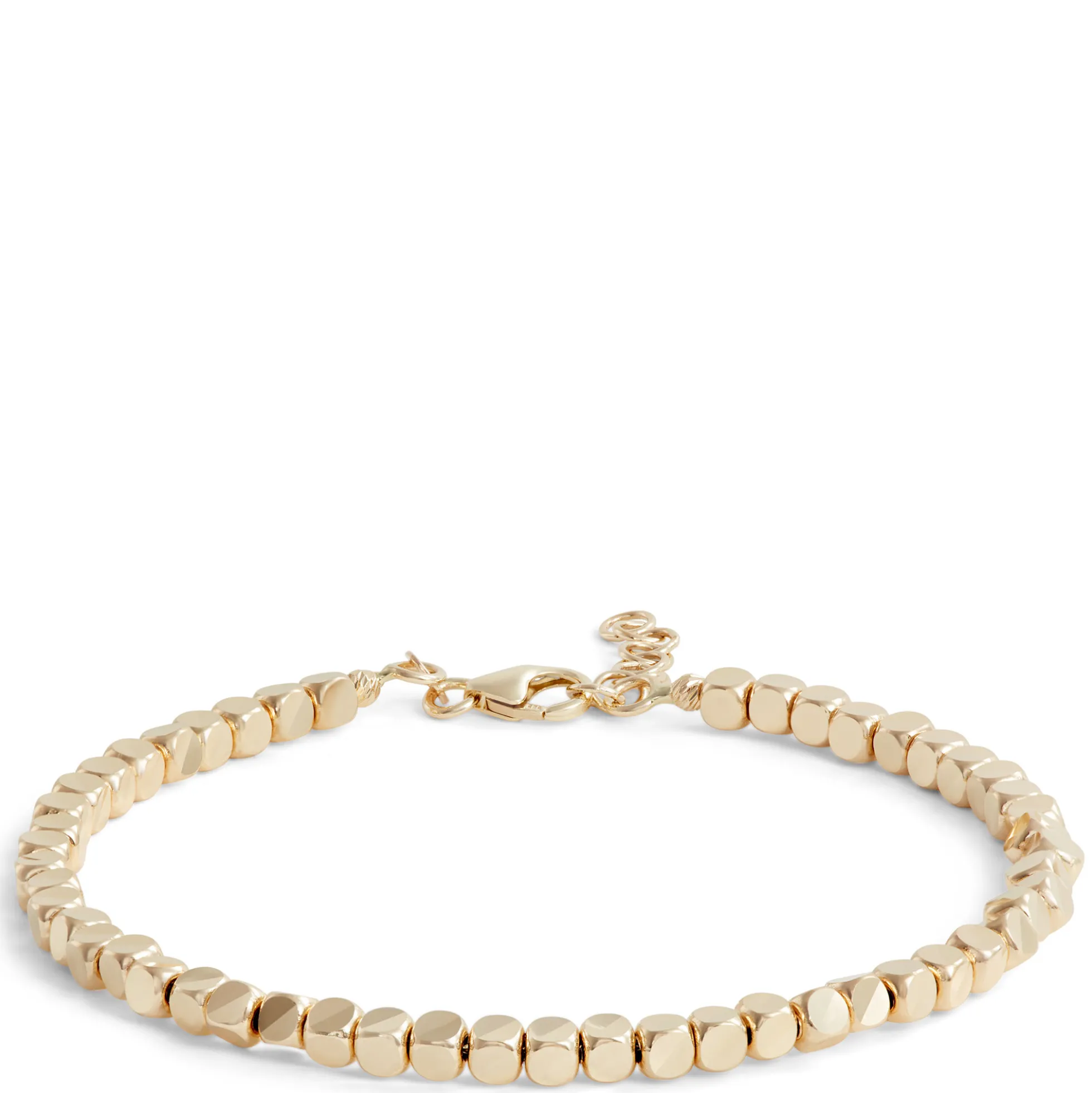 7.5-Inch Beaded Toscano Bracelet, 14K Yellow Gold