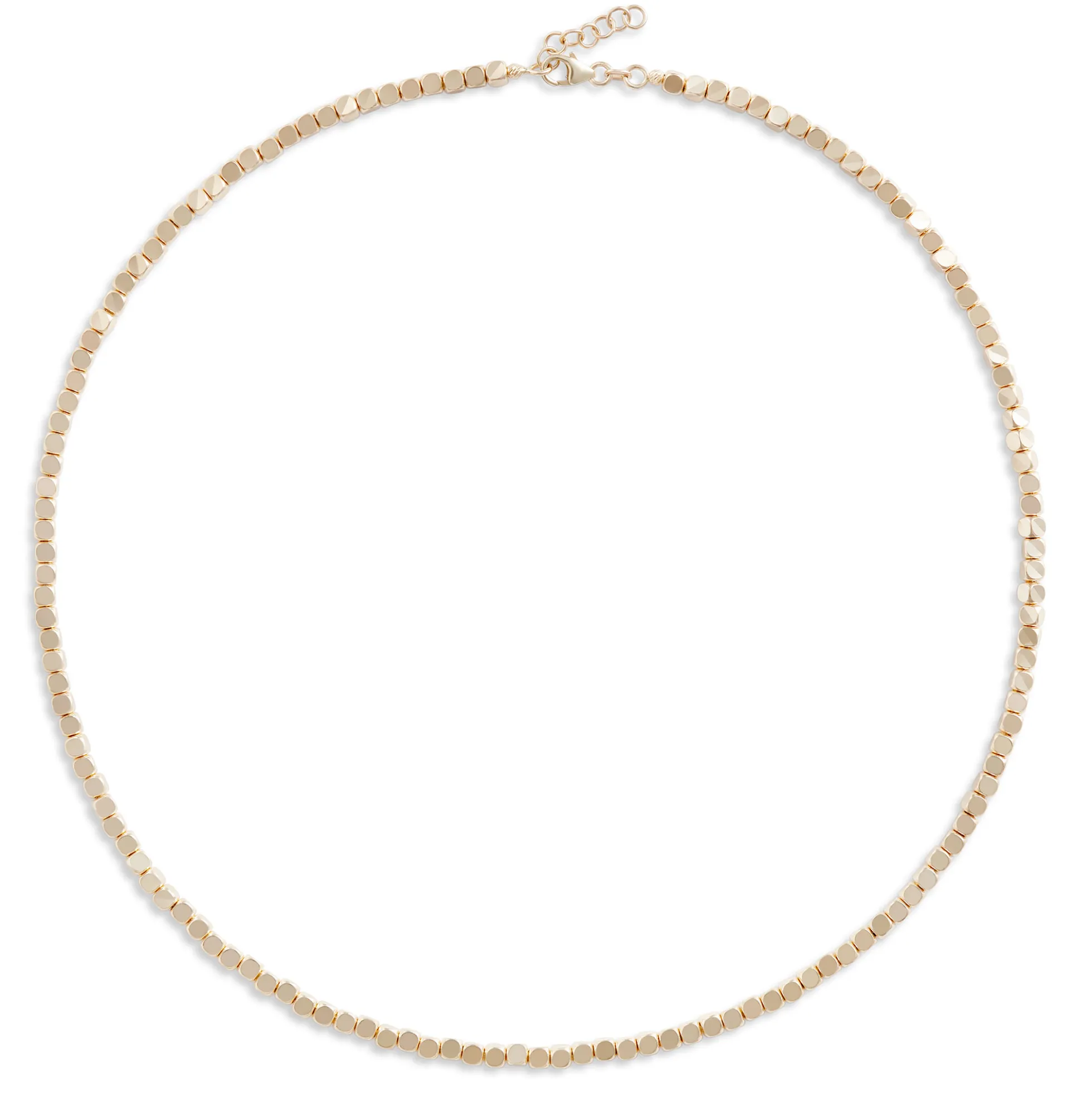 18-Inch Bead Toscano Necklace, 14K Yellow Gold