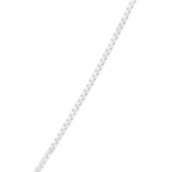22-Inch Box Chain Necklace, 14K White Gold