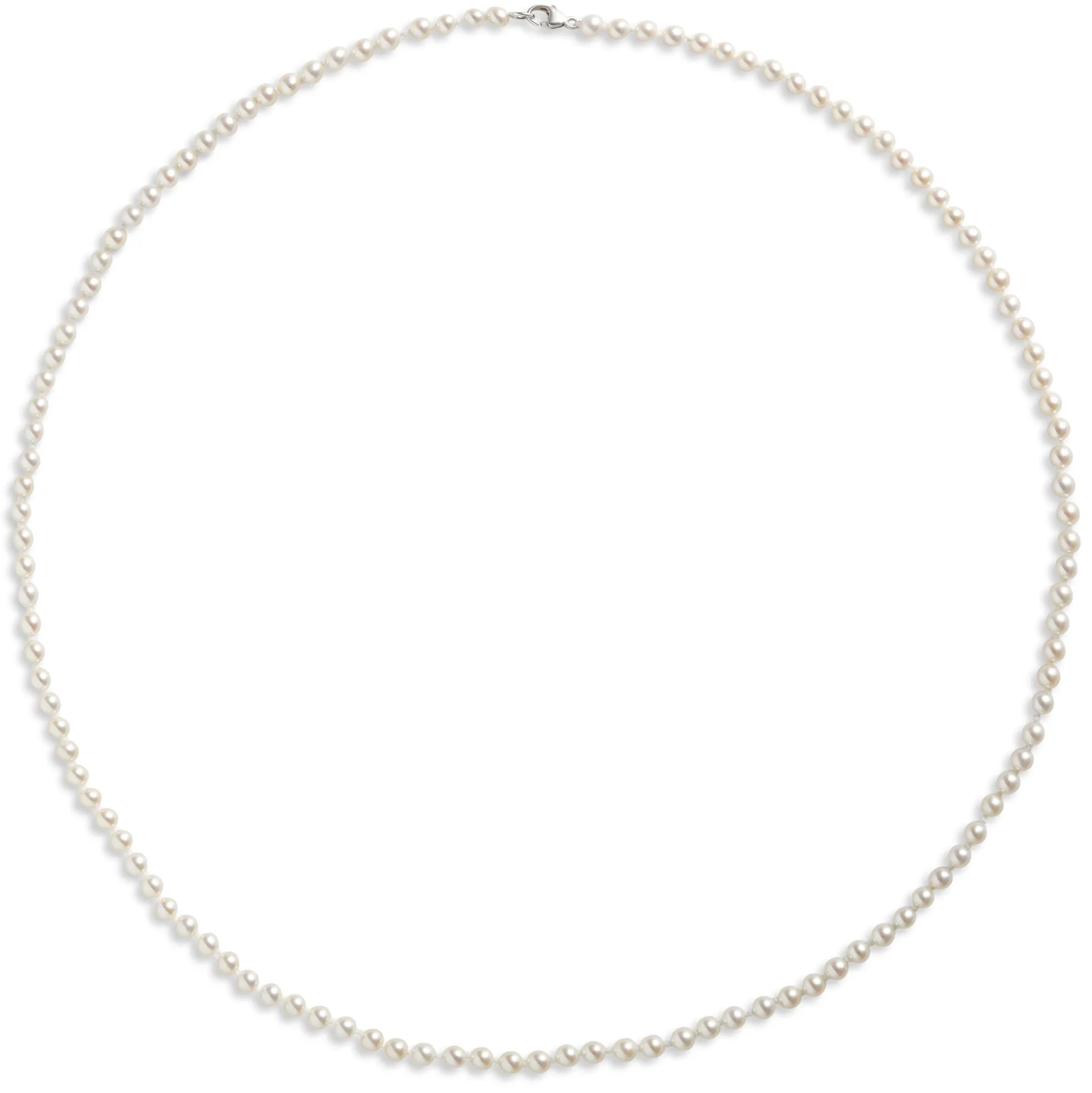 17-inch Cultured Pearl Strand, Sterling Silver