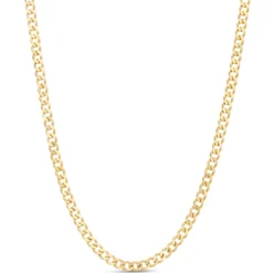 18-Inch Curb Link Necklace, 14k Yellow Gold