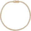7-Inch Diamond Bracelet, 14K Yellow Gold
