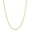 18-Inch Hollow Round Link Necklace, 14K Yellow Gold