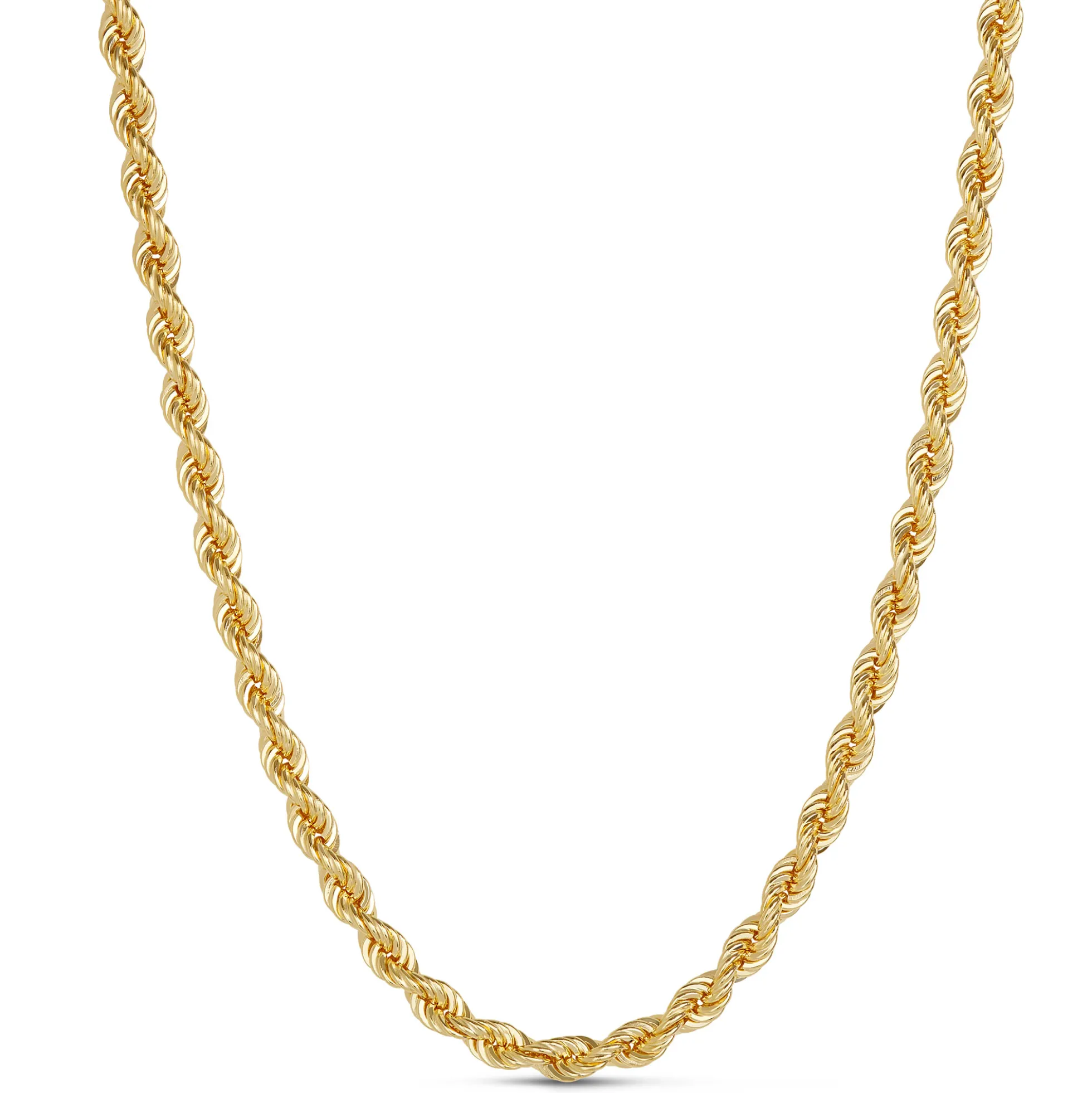 24-Inch Rope Chain, 18K Yellow Gold