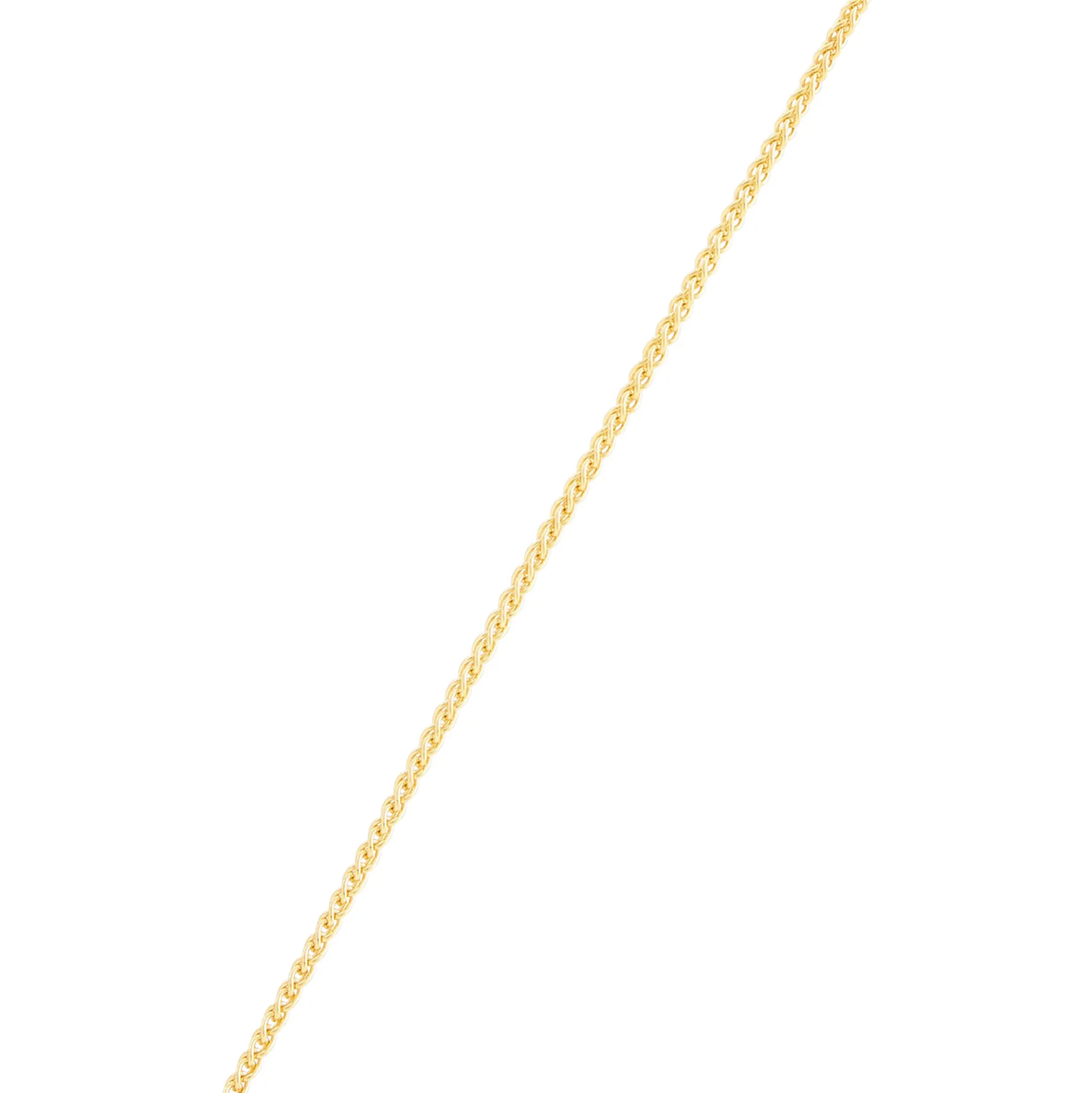 18-Inch Round Wheat Chain Necklace, 14K Yellow Gold