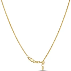 22-Inch Sliding Adjustable Gold Neck Chain, 14K Yellow Gold