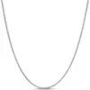 22-Inch Spiga Link Necklace, 14K White Gold