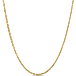 24-Inch Wheat Chain, 14K Yellow Gold