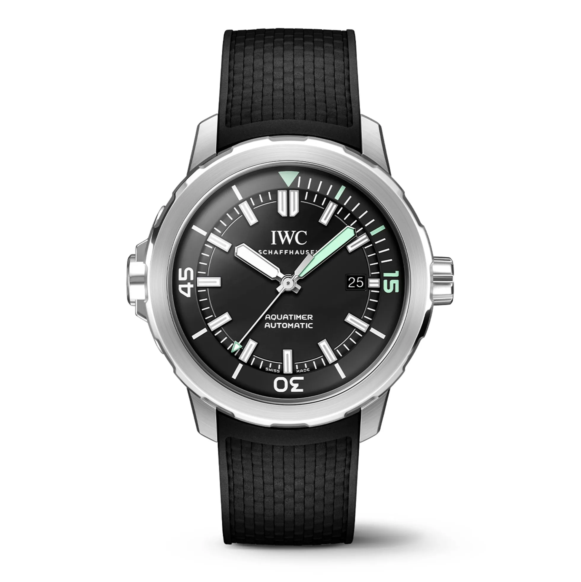 IWC Aquatimer Automatic Black Dial Watch, 42mm