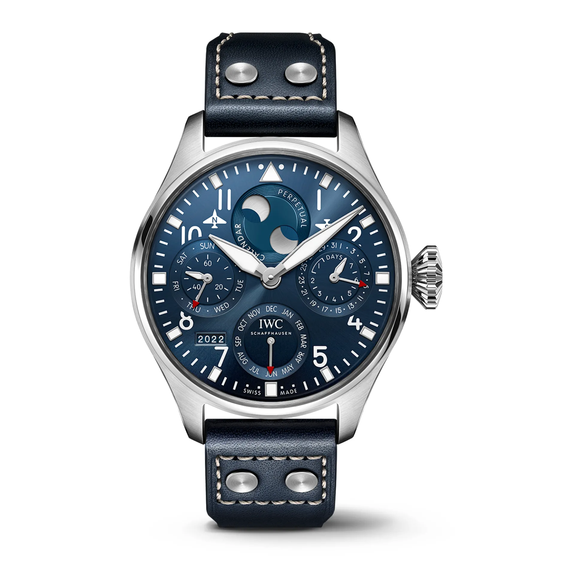 IWC Big Pilot's Watch Perpetual Calendar Blue Dial, 46.2mm