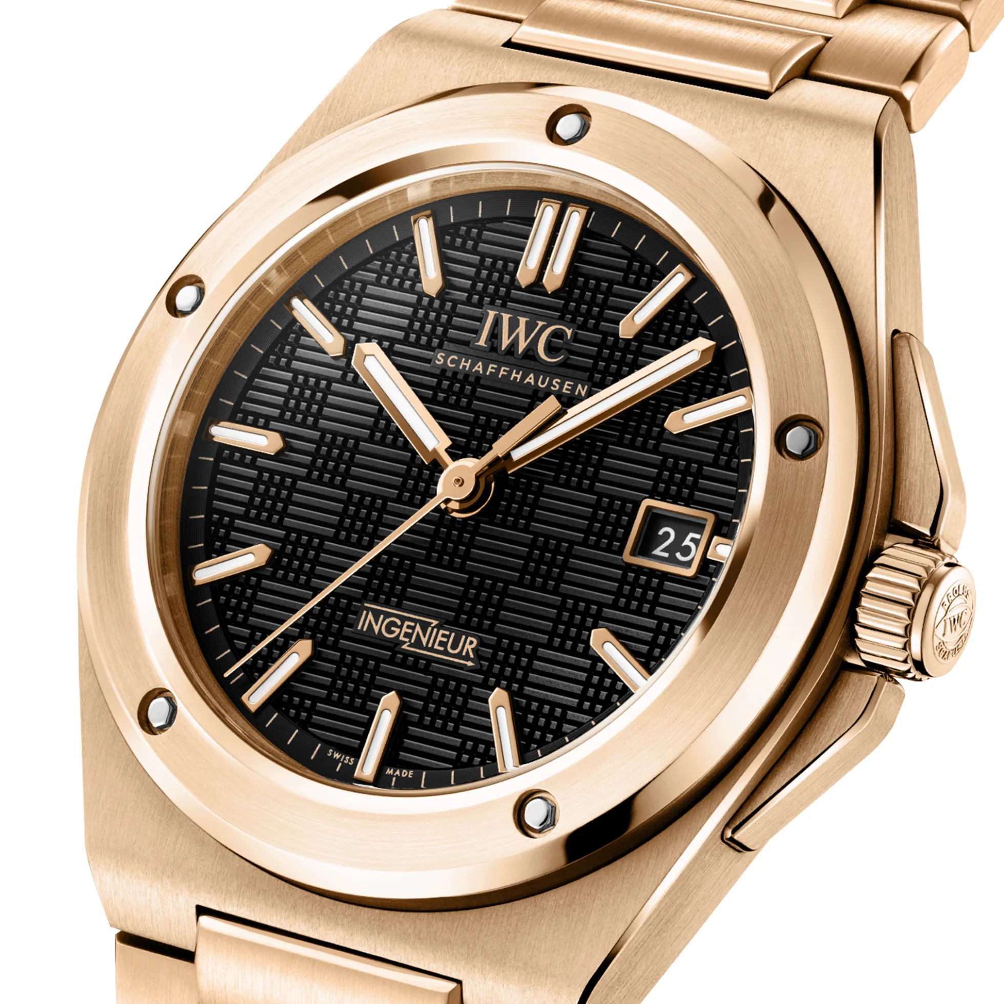 IWC Ingenieur Automatic Black Dial Watch, 40mm